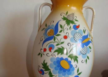 Lubiana wzór kaszubski, wazon 30 cm