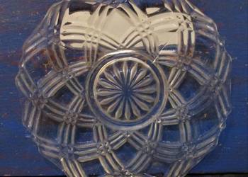 Szklany Talerzyk Deserowy PRL