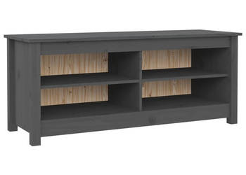 Szafka na buty szara 110x38x455 cm lite drewno sosnowe WM-813776