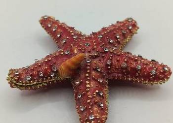 Puzderko metalowe na drobiazgi rozgwiazda