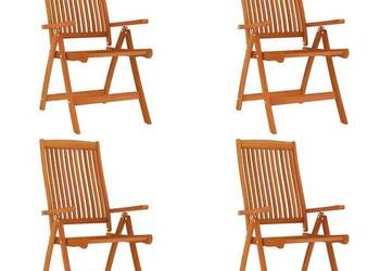 vidaXL Składane krzesła ogrodowe, 4 szt., lite drewno (SKU:3087344)