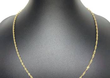 Złoty Łańcuszek Próby 375 1,69g Długość 46cm Singapur
