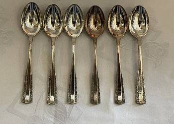 Zestaw 6 platerowanych łyżeczek do kawy - Warszawska Fabryka Platerów