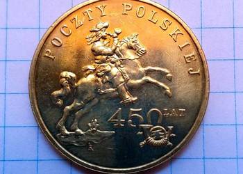 2 ZŁOTE 2008 ROK - POLSKA ( 450 LAT POCZTY POLSKIEJ )
