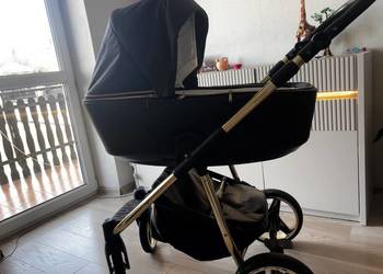 Wózek Adamex gondola + fotelik Cybex z adapterami + moskitiera
