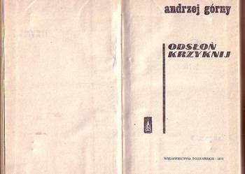 (7067) ODSŁOŃ KRZYKNIJ – ANDRZEJ GÓRNY