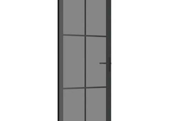 vidaXL Drzwi wewnętrzne, 76x201,5 cm, czarne(SKU:350564)