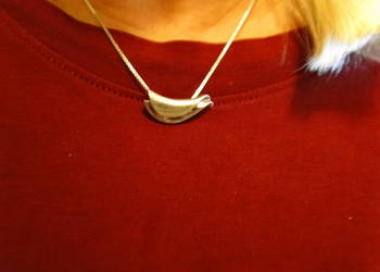 Ciekawy Uniseks naszyjnik srebro 925