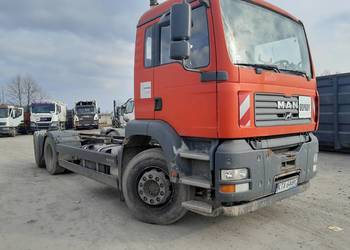 Man TGA 310 2006rok E4 3osiowy podwozie hakowiec asenizacyjny