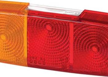 Klosz lampy, przezroczysty / czerwony / pomarańczowy,  prostokątny tylny/l…