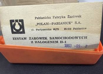 Zestaw żarówek PRL , Fiat 125 , 126p retro, klasyk , Polam- Pabianice