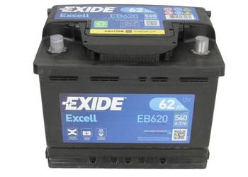 Akumulator 62Ah 540A Exide Excell EB620