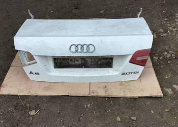AUDI A6C6 A6 C6 SEDAN KLAPA BAGAŻNIKA BIAŁA NAPIS EMBLEMAT ZAWIAS