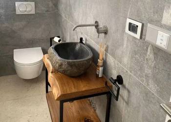 Szafka pod umywalkę NA WYMIAR loft Dąb dębowa konstrukcja mal. PROSZKOWO