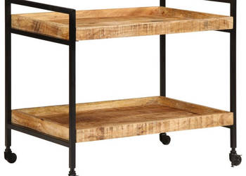 Wózek kuchenny 80x55x70 cm surowe drewno mango WM-358510