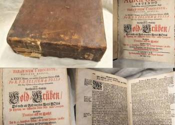 Aurifodina kopalnia złota Dzieło teologiczne F. Fossa 1709r