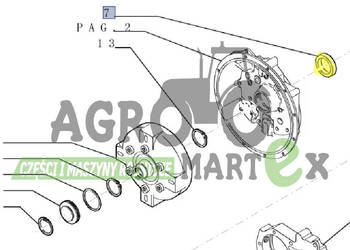 87691752, 76086192, 219205A1, 153214607 USZCZELKA OLEJOWA CNH