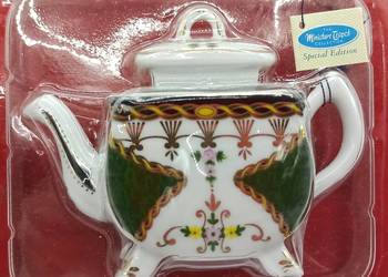 Imbryk kolekcja miniaturka Porcelana Art wzór z zielenią