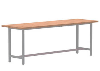 Blat do biurka 180x55x25 cm lite drewno bukowe WM-356096