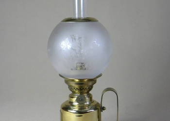 Duńska mosiężna okrętowa lampa naftowa Harnisch