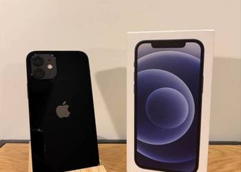 iPhone 12 64GB Czarny | Bateria 90% | Zestaw: Kabel, Pudełko, Etui
