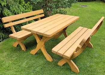 Meble ogrodowe, meble drewniane, meble do ogrodu, stół, ławka, do altany
