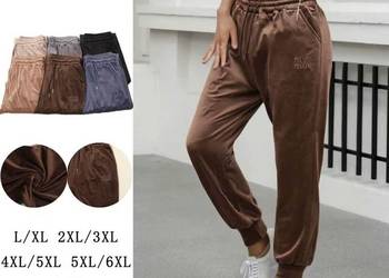 Nowa kolekcja!!! Welurowe spodnie dresowe, duże rozmiary