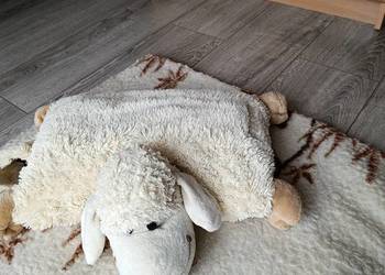 składanka poduszka owieczka kremowa