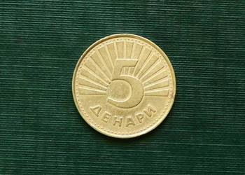 Macedonia Północna 5 denarów, 1993r
