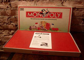 Unikat Gra monopoly z 1993r Pierwsza edycja na Polskę