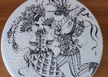 Medalion porcelanowy Luty Karnawał Rosenthal
