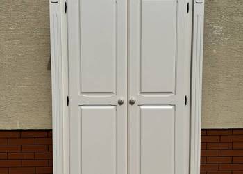 Szafa 2 drzwiowa biała retro styl prowansalski bieliźniarka garderoba