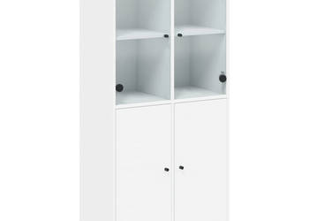 Szafka z drzwiczkami biała 68x37x142 cm WM-3295864