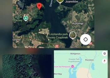 Sprzedam działkę nad Jez. Drawsko pierwsza linia brzegowa- rolna 600m2
