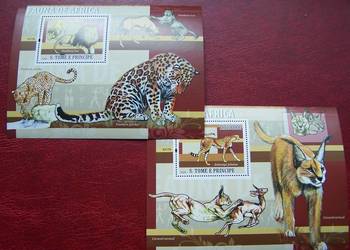 Wyspy Św. Tomasza 2009 MNH Zwierzęta Fauna Dzikie koty