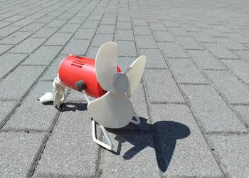 Stary wentylator wiatrak stołowy PRL bdb stan Predom Metrix