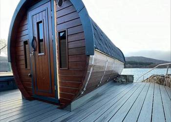 Luksusowa Sauna fińska  Beczka ogrodowa 4m Ruska Bania