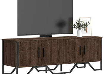 Szafka pod telewizor brązowy dąb 122x34x41 cm WM-848588