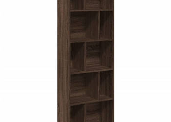 Regał brązowy dąb 57x285x174 cm materiał drewnopochodny WM-847995