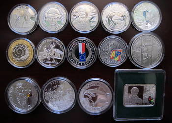 Monety srebrne kolekcjonerskie/ kompletny rocznik 2004 NBP