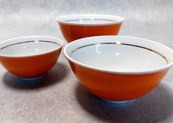 Krasnodarska Fabryka Porcelany„Czajka” Miski ZSRR