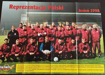 Plakat dwustronny Reprezentacja Polski 1998 (81 x 56 cm)