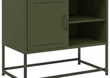 Szafka pod telewizor musztardowa 1005x39x605 cm stalowa WM-846545