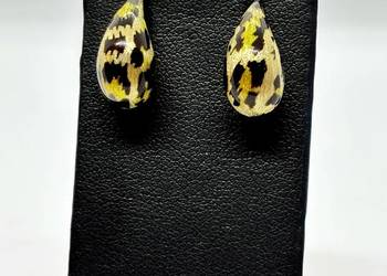 Nowe złote kolczyki pr 585 1,99g Sztyft, Panterka