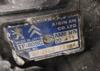 Skrzynia biegów automatyczna 20gk05 am6 citroen C5 x7