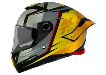 KASK MT THUNDER 4 SV PENTAL SZARO ŻÓŁTO CZARNY S/M/L/XL