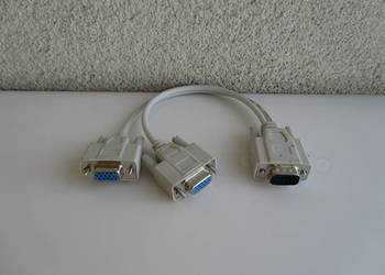Kabel splitter VGA na 2 x VGA ( klonowanie obrazu)