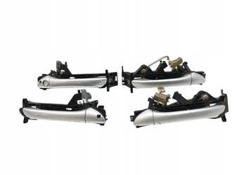 KLAMKA ZEWNĘTRZNA LEWA PRAWA PRZÓD TYŁ KOMPLET SREBRNA Mercedes S W220