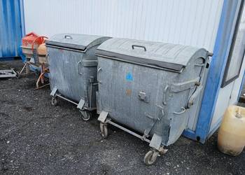 Pojemnik na śmieci 1100 l ocynk