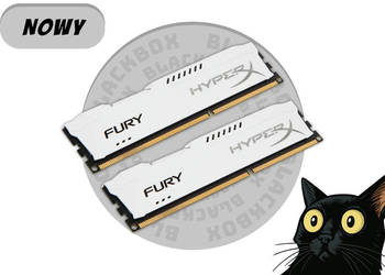 [NOWY] Kingston HyperX Fury 8 GB (2x4GB) DDR3 1600MHz CL10 [Biały]